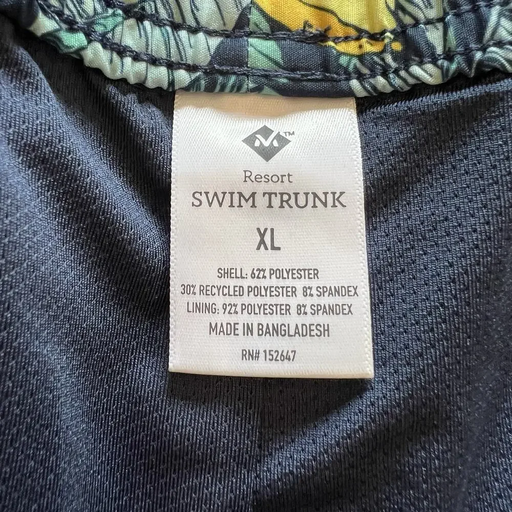 Banana Swim Trunks Men's‎ Size XL Banana All Over Beach Pool Lined Inseam 7”